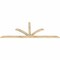 Ekena Millwork Richland Rough Sawn Timber Gable Bracket, Douglas Fir, 108"W x 40"H x 2"D x 4"F, 9/12 Pitch GBW108X40X0204RIC00RDF - alternate 3